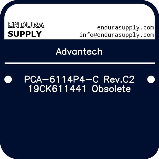 advantech-pca-6114p4-c-revc2-19ck611441-obsolete