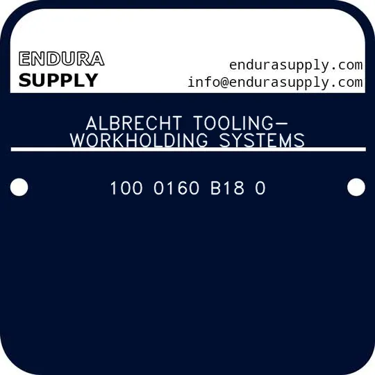 albrecht-tooling-workholding-systems-100-0160-b18-0