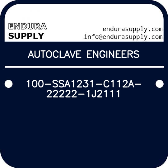 autoclave-engineers-100-ssa1231-c112a-22222-1j2111