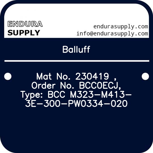 balluff-mat-no-230419-order-no-bcc0ecj-type-bcc-m323-m413-3e-300-pw0334-020