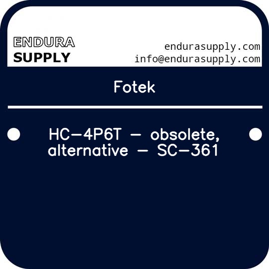 fotek-hc-4p6t-obsolete-alternative-sc-361
