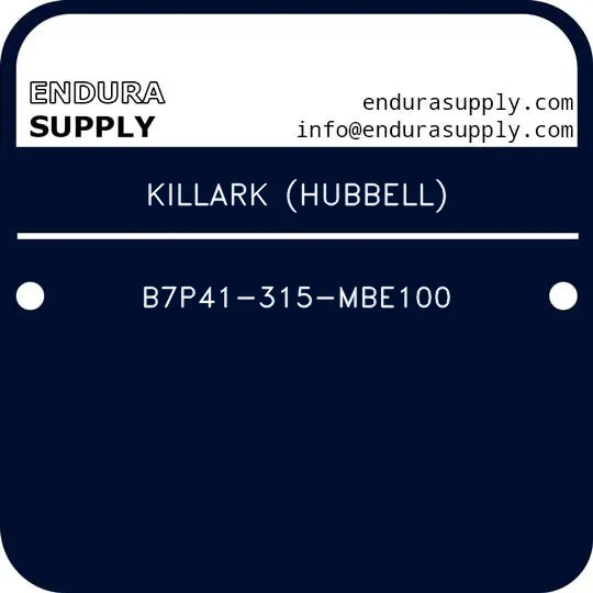 killark-hubbell-b7p41-315-mbe100