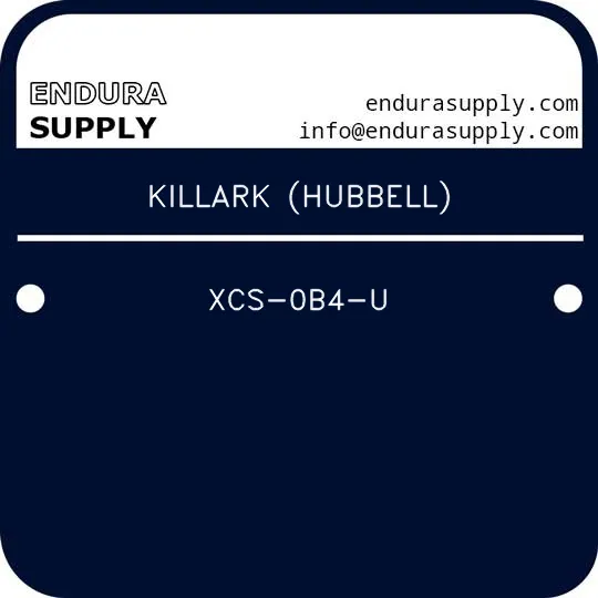 killark-hubbell-xcs-0b4-u