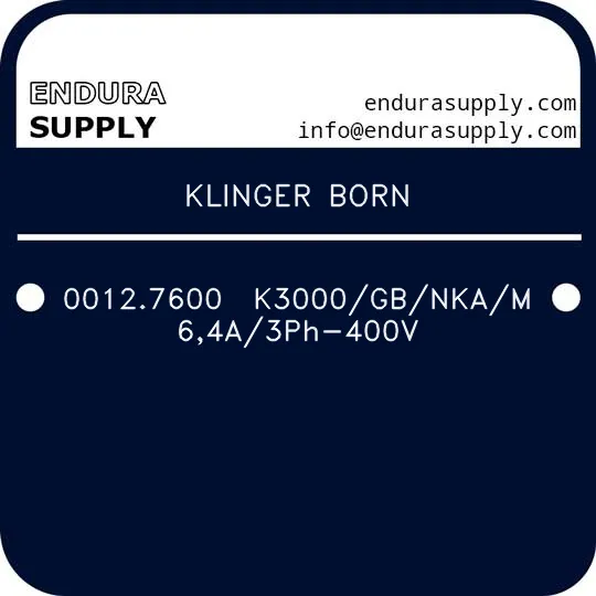 klinger-born-00127600-k3000gbnkam64a3ph-400v