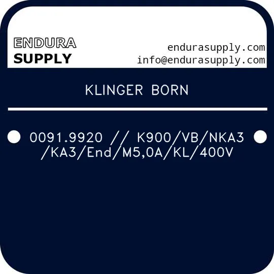 klinger-born-00919920-k900vbnka3ka3endm50akl400v