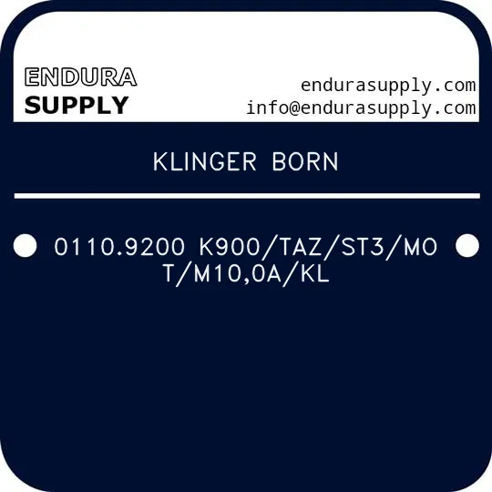 klinger-born-01109200-k900tazst3motm100akl