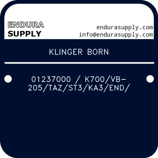 klinger-born-01237000-k700vb-205tazst3ka3end