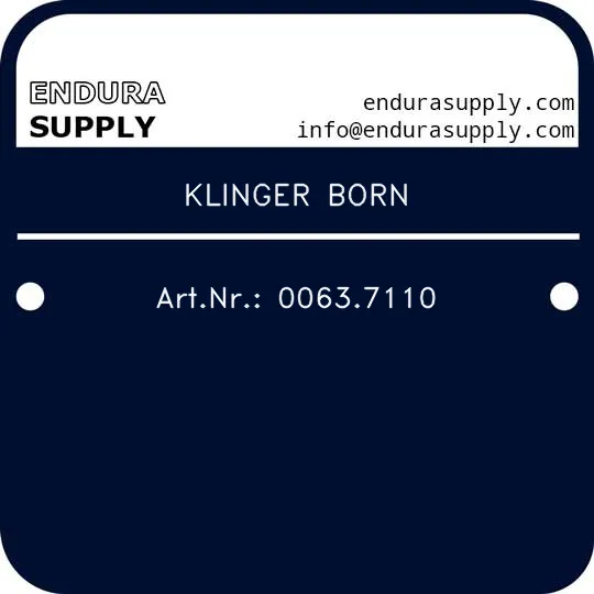 klinger-born-artnr-00637110