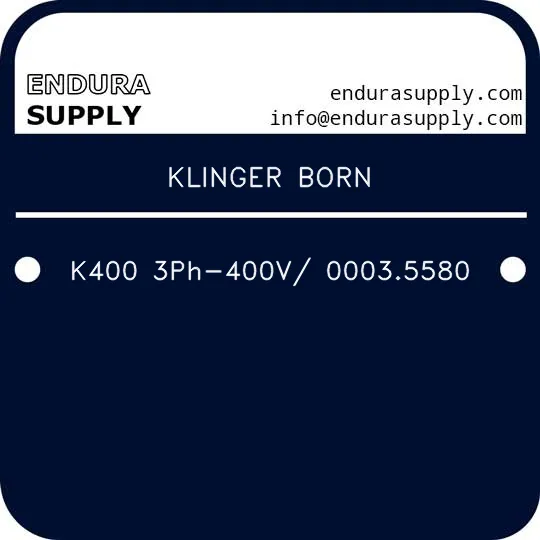 klinger-born-k400-3ph-400v-00035580