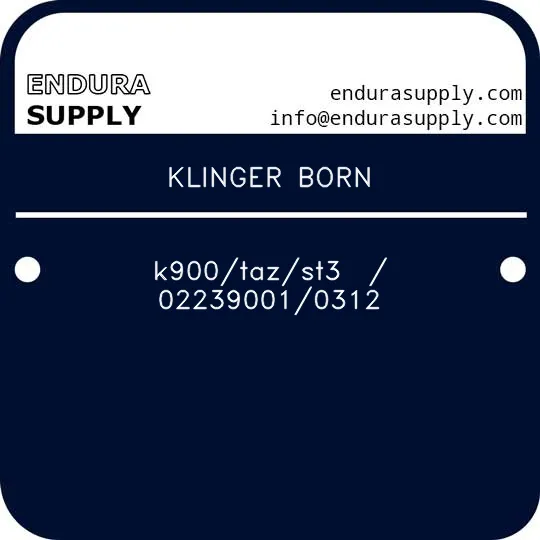 klinger-born-k900tazst3-022390010312