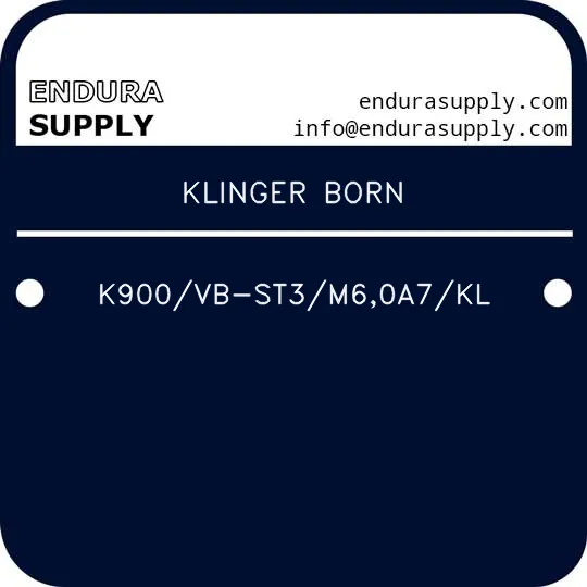 klinger-born-k900vb-st3m60a7kl