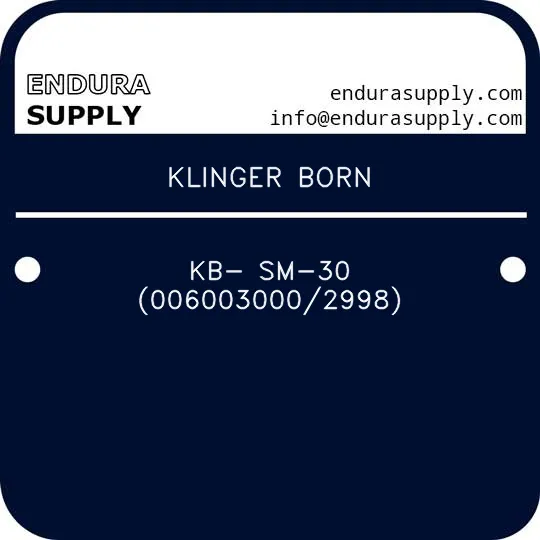 klinger-born-kb-sm-30-0060030002998