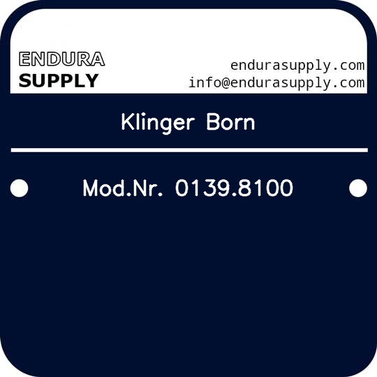 klinger-born-modnr-01398100