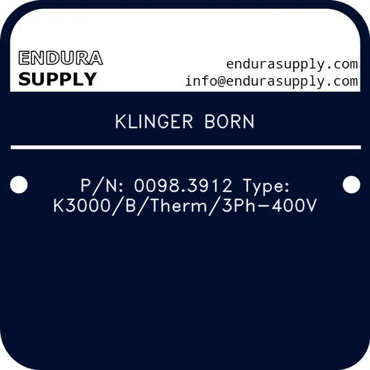 klinger-born-pn-00983912-type-k3000btherm3ph-400v