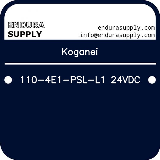 koganei-110-4e1-psl-l1-24vdc