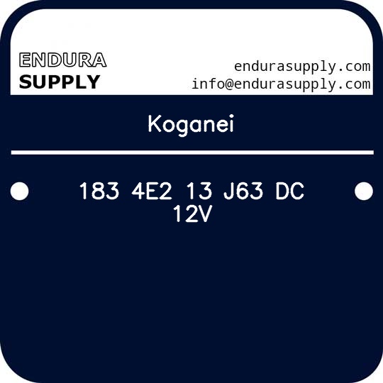 koganei-183-4e2-13-j63-dc-12v