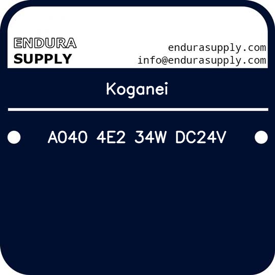 koganei-a040-4e2-34w-dc24v