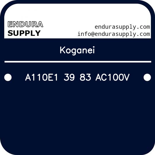 koganei-a110e1-39-83-ac100v