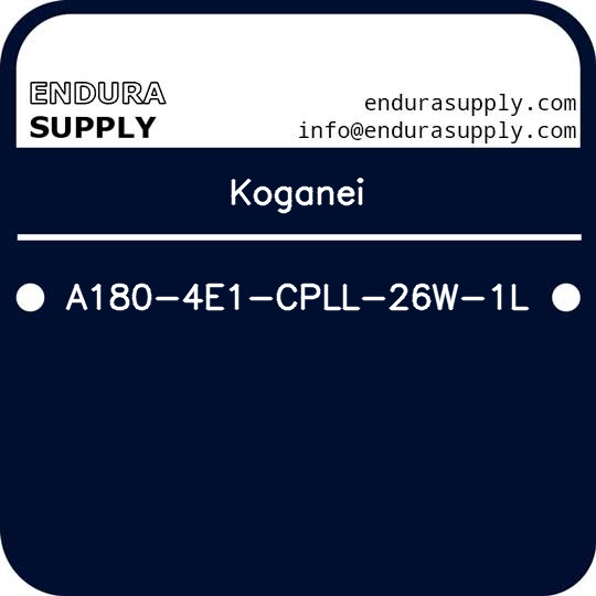 koganei-a180-4e1-cpll-26w-1l