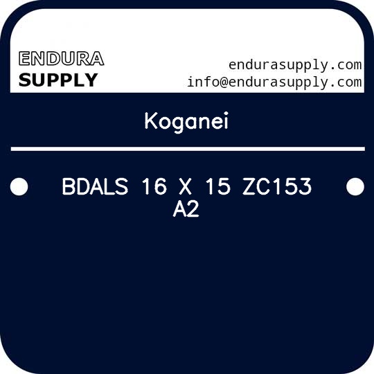 koganei-bdals-16-x-15-zc153-a2