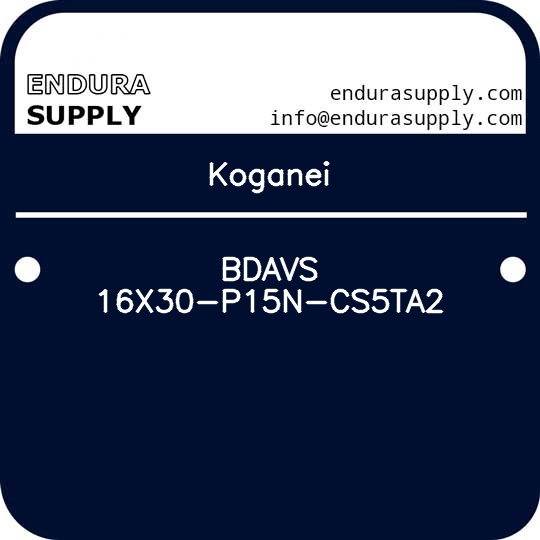 koganei-bdavs-16x30-p15n-cs5ta2