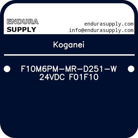 koganei-f10m6pm-mr-d251-w-24vdc-f01f10