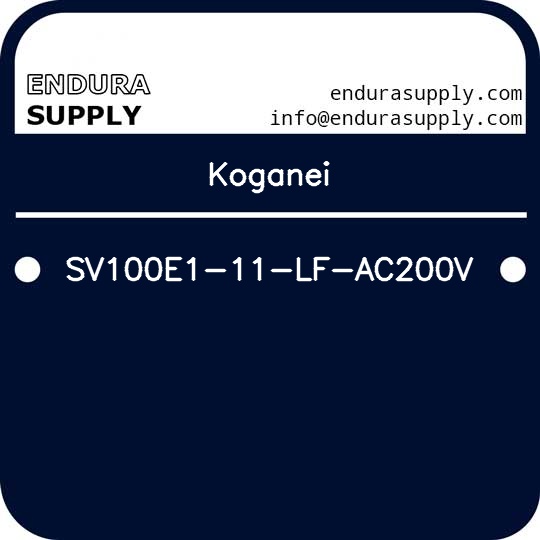 koganei-sv100e1-11-lf-ac200v
