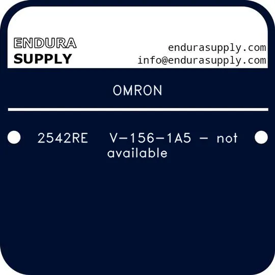 omron-2542re-v-156-1a5-not-available