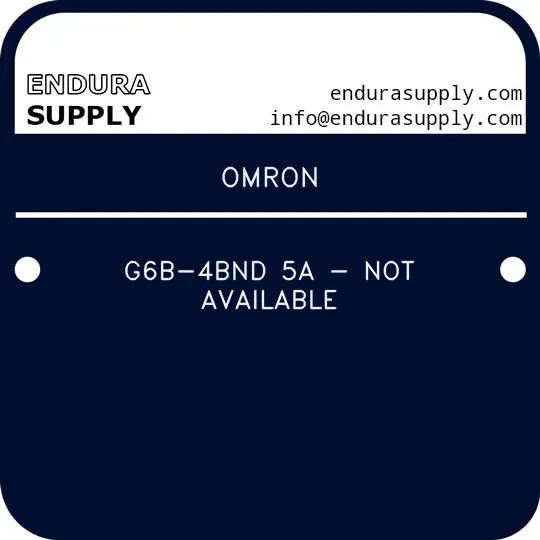 omron-g6b-4bnd-5a-not-available