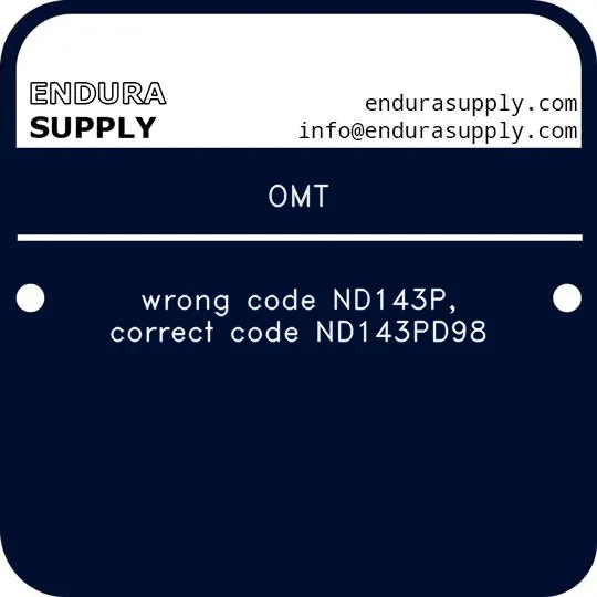 omt-wrong-code-nd143p-correct-code-nd143pd98