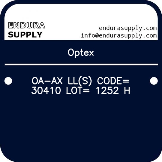 optex-oa-ax-lls-code-30410-lot-1252-h