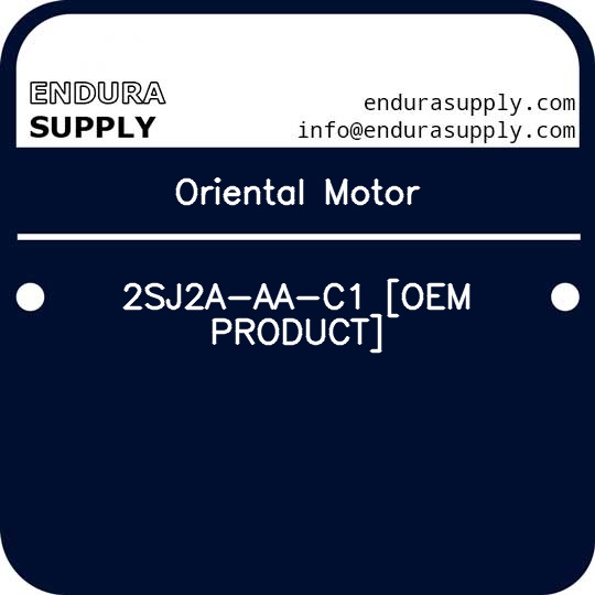 oriental-motor-2sj2a-aa-c1-oem-product