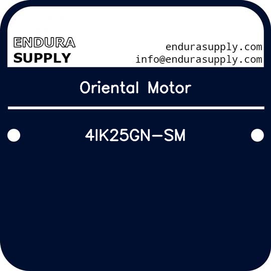 oriental-motor-4ik25gn-sm