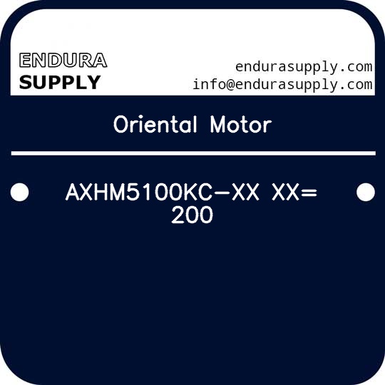 oriental-motor-axhm5100kc-xx-xx-200