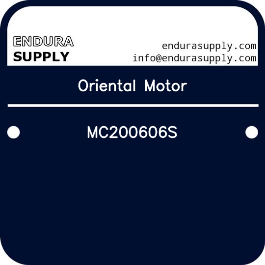 oriental-motor-mc200606s
