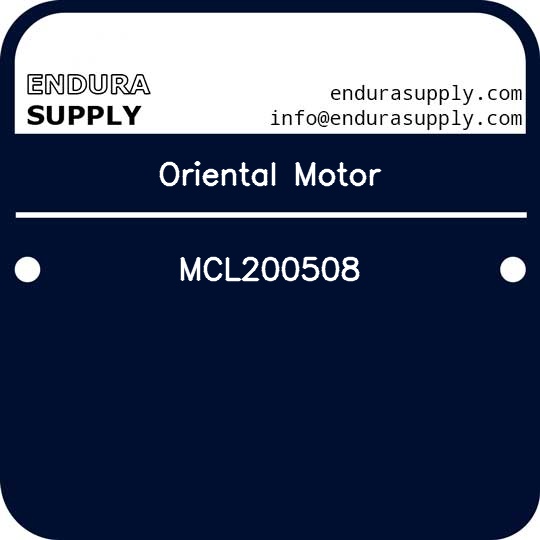 oriental-motor-mcl200508