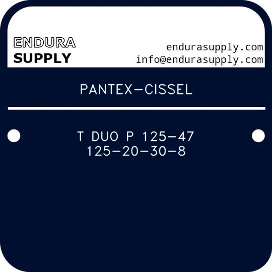 pantex-cissel-t-duo-p-125-47-125-20-30-8