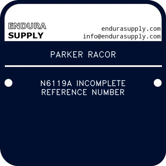 parker-racor-n6119a-incomplete-reference-number
