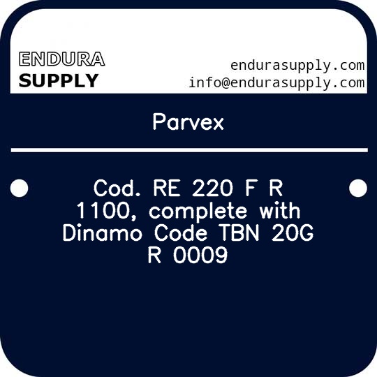 parvex-cod-re-220-f-r-1100-complete-with-dinamo-code-tbn-20g-r-0009