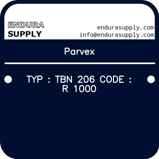 parvex-typ-tbn-206-code-r-1000