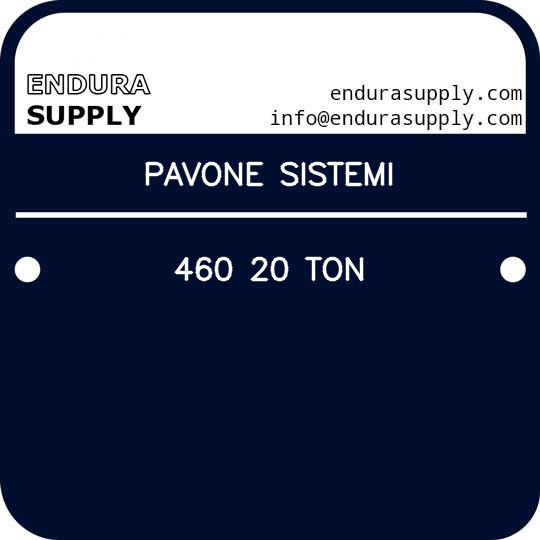 pavone-sistemi-460-20-ton