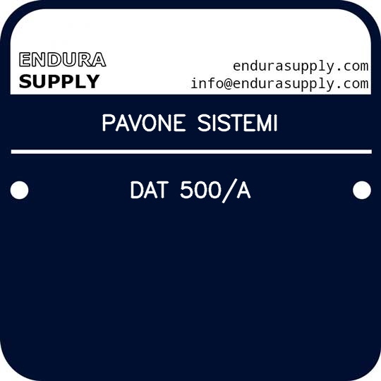 pavone-sistemi-dat-500a