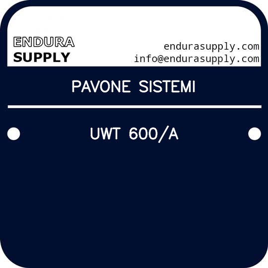 pavone-sistemi-uwt-600a