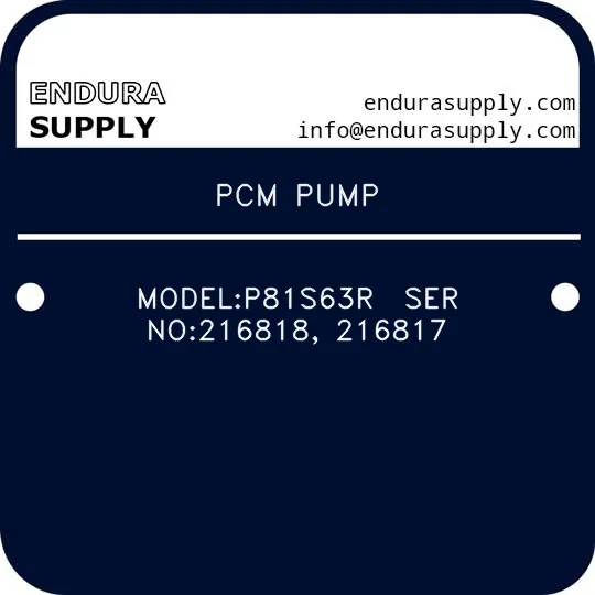 pcm-pump-modelp81s63r-ser-no216818-216817