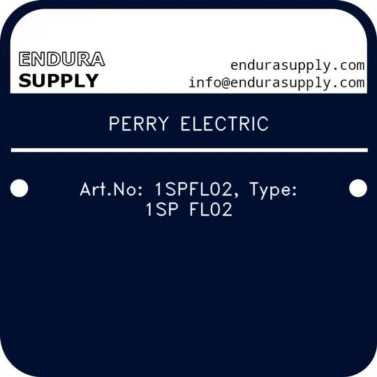 perry-electric-artno-1spfl02-type-1sp-fl02