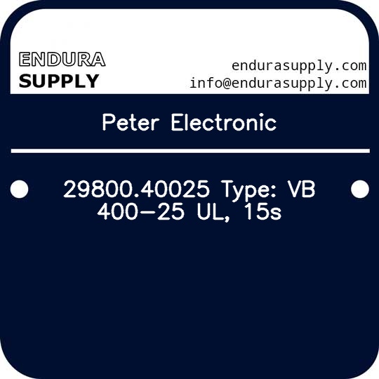 peter-electronic-2980040025-type-vb-400-25-ul-15s