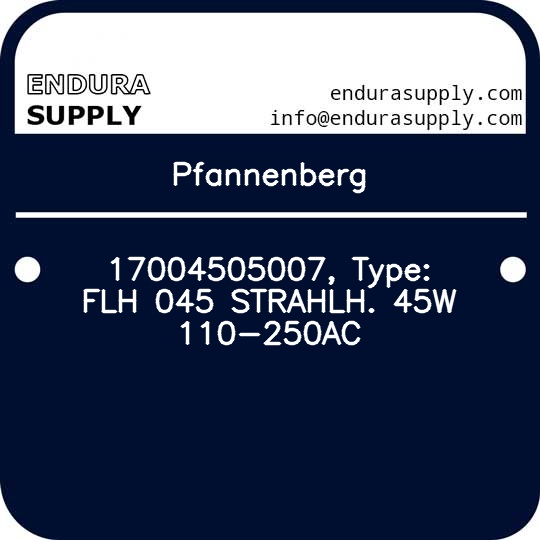 pfannenberg-17004505007-type-flh-045-strahlh-45w-110-250ac