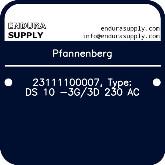 pfannenberg-23111100007-type-ds-10-3g3d-230-ac