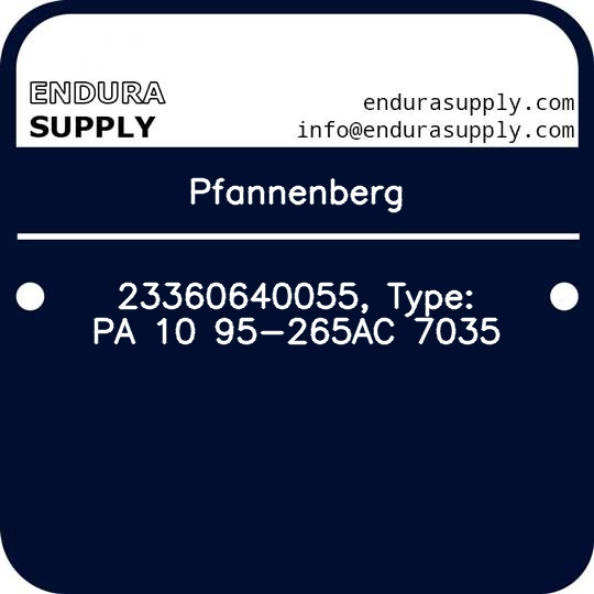 pfannenberg-23360640055-type-pa-10-95-265ac-7035