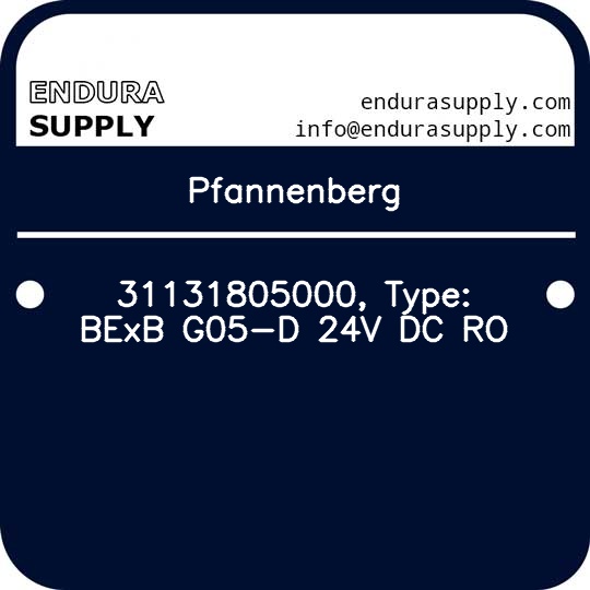 pfannenberg-31131805000-type-bexb-g05-d-24v-dc-ro